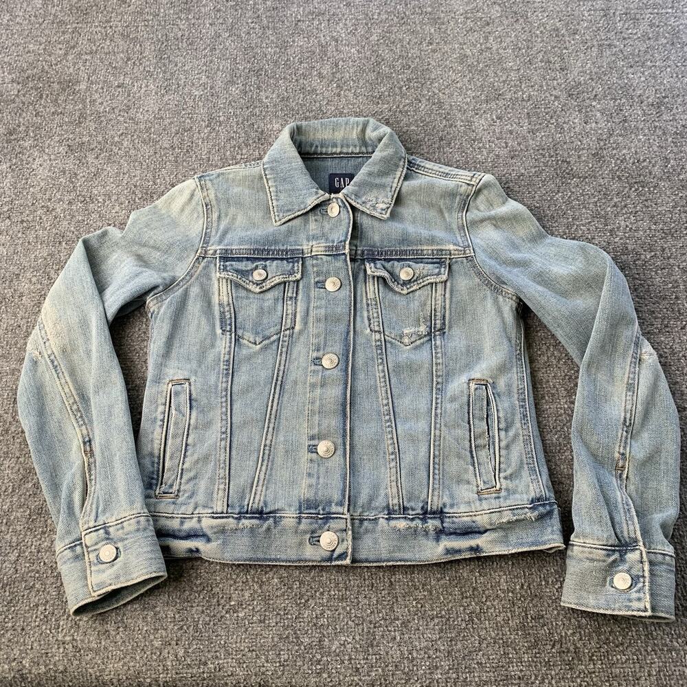 GAP Jean Jacket Women’s Small Blue Denim Light Wash Y2K Vintage
